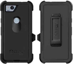 OtterBox Defender Series Case with Holster for Google Pixel 2 - Black (77-55992) - Picture 1 of 3