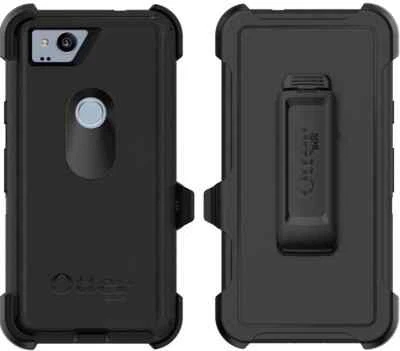 OtterBox Defender Series Case with Holster for Google Pixel 2 - Black (77-55992) - Image 1 of 3