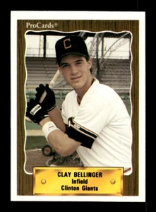 1990 Pro Cards # 2558 Clay Bellinger Card (ML) Clinton Giants - Picture 1 of 2