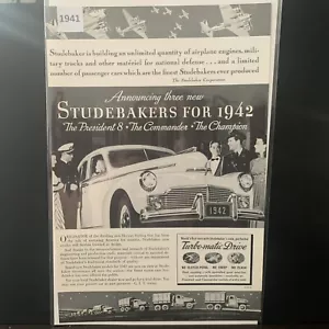 Vintage 1941 Studebaker Turbo Matic Drive Ad Advertisement - Picture 1 of 3