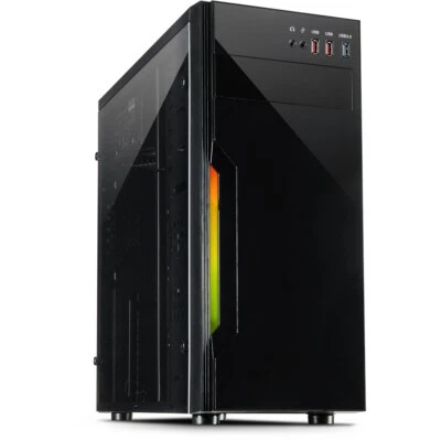 ATX B-42 RGB Midi Tower Gaming Gehäuse Klavierlackoptik USB 3.0 w/o Netzteil - Bild 1 von 4