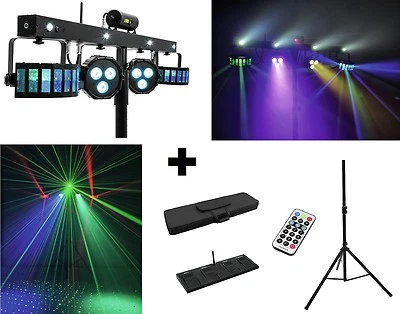 EUROLITE LED KLS Laser Bar FX Lichtset Lichtanlage LED Strobe Laser inkl. Stativ - Bild 1 von 4