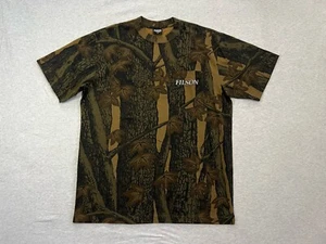 Filson Camo Pocket SS T Shirt Green Brown Mens Medium Realtree Hardwoods - Picture 1 of 9