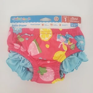Swim School Pink Reusable Swim Diaper Level 1 - 12 Months - 18-22 lbs - Picture 1 of 3