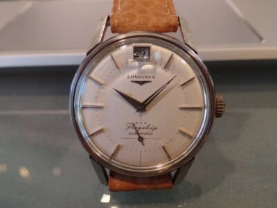 Vintage Longines Flagship Automático Fecha @12 Emblema Dorado Cal.351 Foto 1 de 4