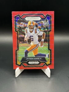 2024 Panini Prizm Draft Picks Jayden Daniels Red Wave Prizm Rookie RC #108 LSU - Picture 1 of 2