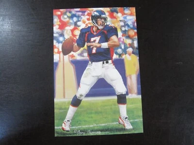 2004 John Elway Goal Line Art Card Denver Broncos Stanford - Image 1 of 2