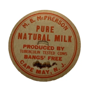 8 botellas de leche vintage con capa superior May NJ MB Mc Pherson Fram - Imagen 1 de 19