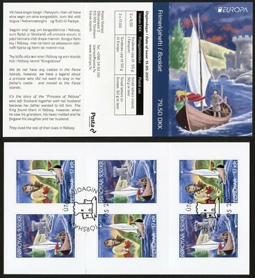 Faroe Stamp Booklet #62 2017 Europa Castles Self-Adhesives FDC - Image 1 of 3