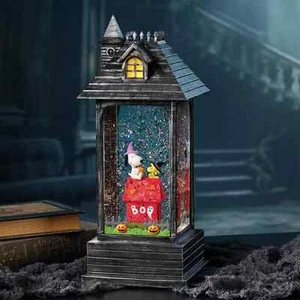Peanuts Snoopy Spooky 14" Halloween Laterne mit Lichtern Timer spielt Musik 2024 - Bild 1 von 9