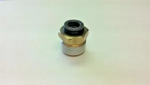 Straight- Male 1/2" NPT x 3/8" Tube SMC Brass - KV-2H11-37S - Foto 1 di 1
