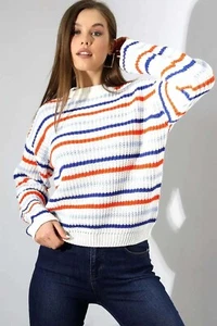Sweater Pullover Stricksweater Sweatshirt Langarm Jumper Strickpullover S M - Bild 1 von 5