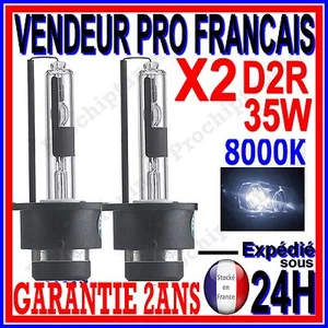2 AMPOULES D2R AU XENON 35W KIT HID 12V LAMPE RECHANGE D ORIGINE FEU PHARE 8000K - Foto 1 di 2