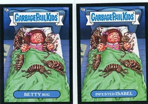Garbage Pail Kids 2013 BNS3 BETTY BUG e Isabel infestada 154a/b Black Borders - Imagen 1 de 1