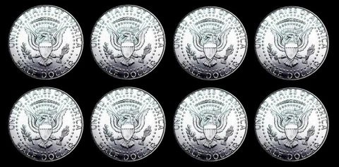 2010 2011 2012 2013 P+D Kennedy Set ~ BU Coins from US Mint Rolls ~ No S Proof Cover