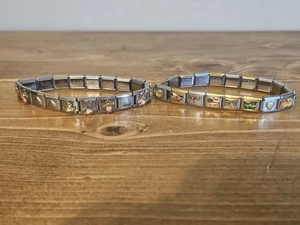 2 Vintage PAGODE, Uberry, B'liQ, etc, Bettelarmbänder, 18k (5) - Bild 1 von 11