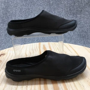Crocs Shoes Womens 8 Duet Busy Day 2.0 Satya Mules Black Comfort Slip On Casual - Picture 1 of 17