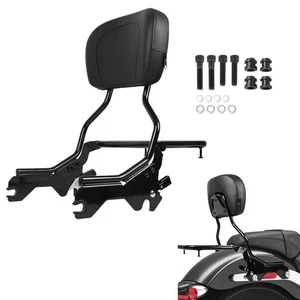 Detachable Backrest Sissy Bar with Luggage Rack for Harley Low Rider 2018-2023 - Picture 1 of 7