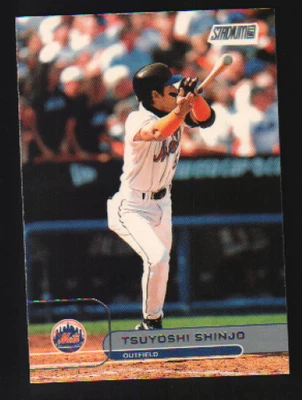2002 年 Topps 体育场俱乐部 #16 - Tsuyoshi Shinjo - 纽约大都会队 02-020 — 第 1/2 张图片