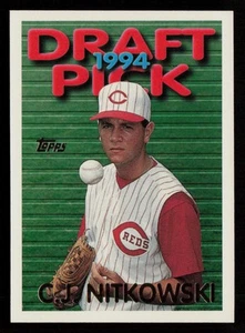C.J. Nitkowski 1995 Topps #84 Cincinnati Reds Baseball Card - Picture 1 of 2