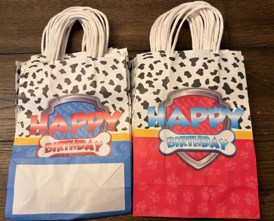 Nueva bolsa de botín de fiesta de cumpleaños temática Paw Patrol 24 unidades bolsas de papel Ted azules Foto 1 de 3