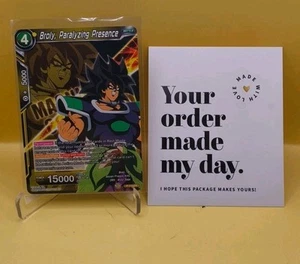 Dragon Ball Super Card Game Broly, Paralyzing Presence Magnificent Collection - Picture 1 of 8