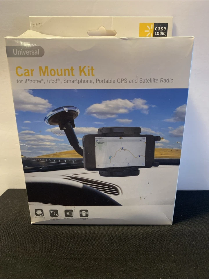 Case Logic Universal Car Mount Kit Cell Phone Suction and Air Vent Clip - Image 1 of 4