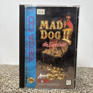 Mad Dog II 2 The Lost Gold Sega CD gioco CIB con manuale e registrazione testato - Foto 1 di 14