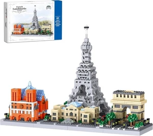 Paris Skyline Micro Mini Blöcke Eiffelturm Louvre 2462-teiliges Set für Erwachsene - Neu im Karton - Bild 1 von 5