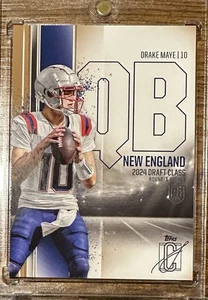 Drake Maye Gold Parallel 2024 Topps Signature Class #152 Rookie Patriots - Picture 1 of 2