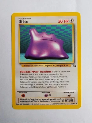 Ditto - 18/62 Fossil Rare - Englisch top Zustand - Bild 1 von 2