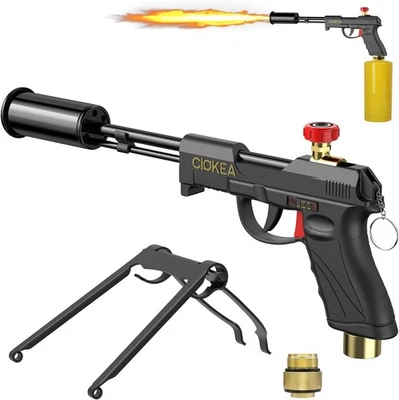 POWERFUL Propane Torch Gun, Adjustable Kitchen Cooking Torch with Safety Lock... - Image 1 of 4