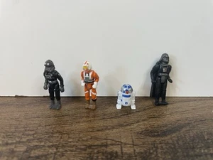 Star Wars Micro Machines Figures Tie Interceptor Pilot Rebel R2-D2 Darth Vader - Picture 1 of 5