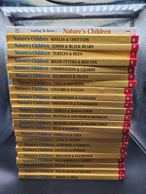 Scholastic Getting To Know Nature’s Children Hardback Lot of 24 Vintage 1980s - Image 1 of 4