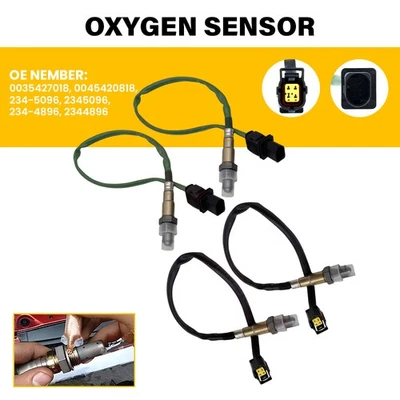 4x Sensores de Oxigênio Up+Downstream Para Mercedes-Benz C300 CL550 E350 ML63 2008-2012 - Imagem 1 de 4