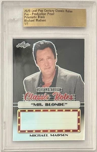 2020 LEAF POP CENTURY MR BLONDE BLACK CARD MICHAEL MADSEN PRODUCTION PROOF 1/1 - Bild 1 von 2