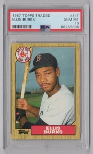 1987 TOPPS EKKIS BURKS MOVE TO BOX 780 PSA 10 BOSTON RED SOX #14T PERFECT PSA - Picture 1 of 2