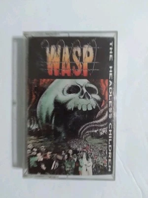 WASP Cassette Tape 80s Metal Glam THE HEADLESS CHILDREN BLACKIE LAWLESS Vintage Foto 1 de 4