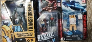 Transformers War For Cybertron Topshot & Flak, bumblebee and sea spray - Picture 1 of 4