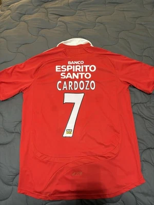 VINTAGE SL BENFICA 2006-07 OSCAR CARDOZO ADIDAS HOME JERSEY CAMISETA MAGILA 2XL - Image 1 of 4