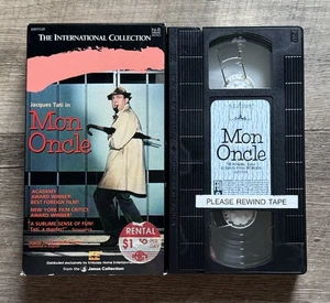 Mon Oncle 1986 VHS Jacques Tati Französisch mit englischen Untertiteln Komödie Vintage Tonband - Bild 1 von 5