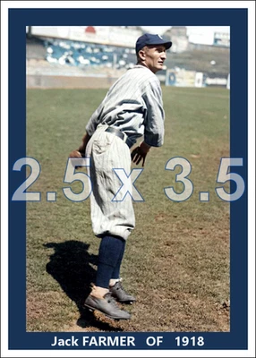 Jack Farmer - 1918 Cleveland Indians - choose a style - colorized print - Image 1 of 4
