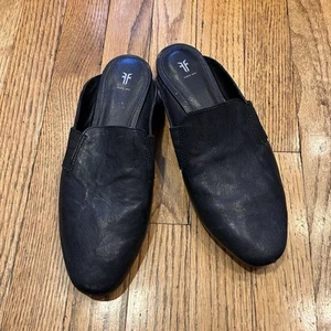 Frye Black Leather Slip-On Loafer - Picture 1 of 13