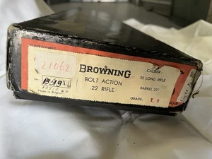 Browning Bolt Action .22 rifle T Bolt T1 Box - Picture 1 of 7