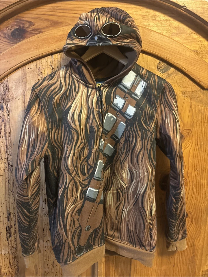 Star Wars Chewbacca Full Zip Hoodie with Masked Hood Boys Size XL - Image 1 of 3