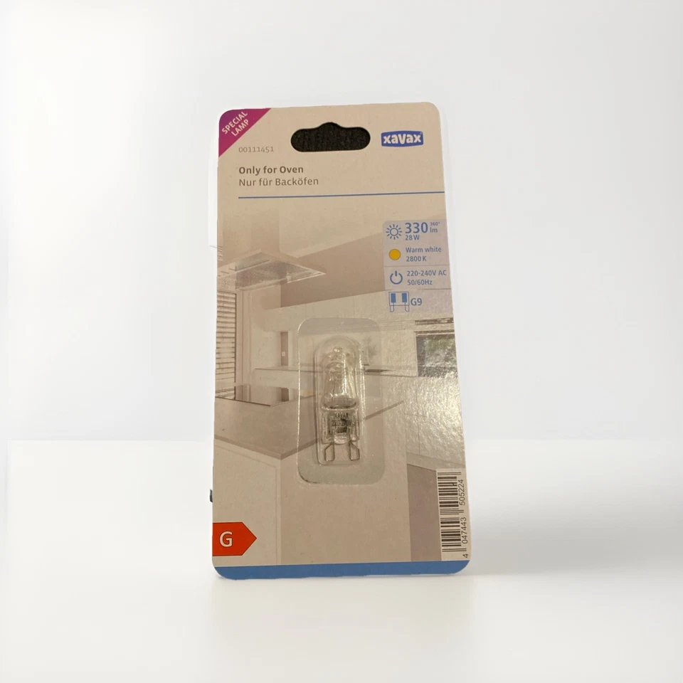 Xavax Leuchtmittel/Lampen 111451 Ofen Halo 28W G9 300C