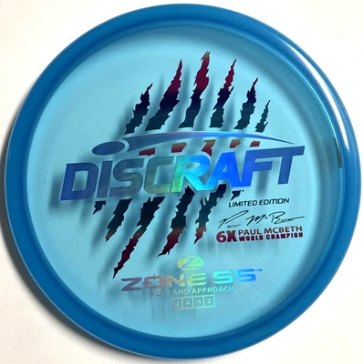 Discraft Zone SS 6x Garra Paul McBeth - 174g Escala Edición Limitada Nuevo Foto 1 de 4