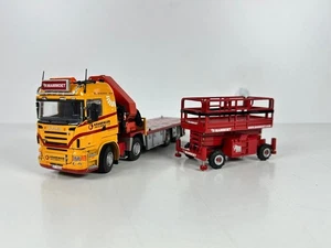 Tekno truck models, Scania R620 Highline Kranringen + Crane + Platform , MAMMOET - Picture 1 of 15