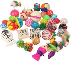 Fashion's Talk Cat Toys Variety Pack for Kitty 20 Pieces 20-Pack, Multicolor - Picture 1 of 8
