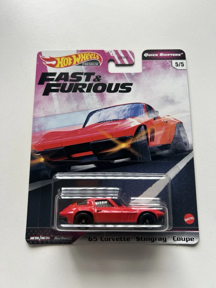 Cambios rápidos Hot Wheels 1/64 Premium Fast & Furious 65 Corvette Stingray cupé Foto 1 de 1